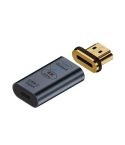 Type-C Female to HDMI 2.0 Male Converter Adapter 4K 60Hz HD Magnetic Plug(Gray)
