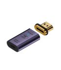 Type-C Female to HDMI 2.0 Male Converter Adapter 4K 60Hz HD Magnetic Plug(Deep purple)