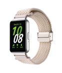 For Samsung Galaxy Fit3 Magnetic Buckle Nylon Braid Watch Band(Starlight Color)