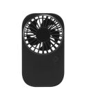 F11 Portable Rechargeable Hanging Neck Fan Cooling Handheld Fan 3 Speeds Desk Fan(Black)