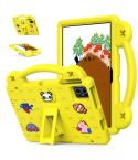 For Teclast M50 HD 10.1 / M50 Pro 10.1 2023 Handle Kickstand Children EVA Shockproof Tablet Case(Yellow)