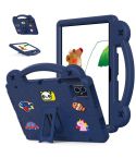 For Teclast M50 HD 10.1 / M50 Pro 10.1 2023 Handle Kickstand Children EVA Shockproof Tablet Case(Navy Blue)