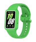 For Samsung Galaxy Fit3 Two Color Frame Integrated Silicone Watch Band(Fluorescent Green)