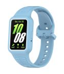 For Samsung Galaxy Fit3 Two Color Frame Integrated Silicone Watch Band(Sky Blue)