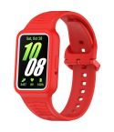 For Samsung Galaxy Fit3 Two Color Frame Integrated Silicone Watch Band(Red)