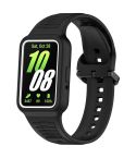 For Samsung Galaxy Fit3 Two Color Frame Integrated Silicone Watch Band(Black)