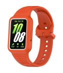 For Samsung Galaxy Fit3 Two Color Frame Integrated Silicone Watch Band(Orange)