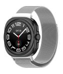For Samsung Galaxy Watch Ultra 47mm Milan Magnetic Metal Steel Watch Band(Silver)