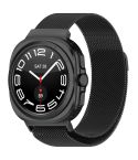 For Samsung Galaxy Watch Ultra 47mm Milan Magnetic Metal Steel Watch Band(Black)