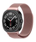 For Samsung Galaxy Watch Ultra 47mm Milan Magnetic Metal Steel Watch Band(Pink)