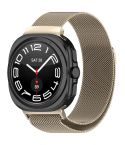 For Samsung Galaxy Watch Ultra 47mm Milan Magnetic Metal Steel Watch Band(Starlight)