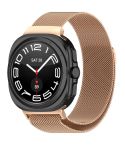 For Samsung Galaxy Watch Ultra 47mm Milan Magnetic Metal Steel Watch Band(Rose Gold)