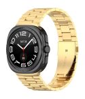 For Samsung Galaxy Watch Ultra 47mm Three Beads Stainless Steel Metal Watch Band(Gold)