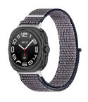For Samsung Galaxy Watch Ultra 47mm Loop Nylon Hook and Loop Fastener Watch Band(Dark Blue)