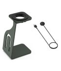 For  Fitbit Ace LTE Aluminum Alloy Watch Charging Stand with Charger(Gray)