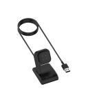 For Fitbit Ace LTE Vertical Watch Magnetic Charger With Chip Protection, Length: 1m(Black)