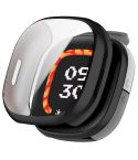 For Fitbit Ace LTE Full Coverage TPU Electroplated Watch Soft Case(Black)