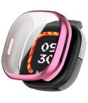 For Fitbit Ace LTE Full Coverage TPU Electroplated Watch Soft Case(Pink)