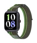 For vivo iQOO Watch GT Loop Nylon Hook and Loop Fastener Watch Band(Dark Green)