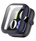 For vivo iQOO Watch GT PC + Tempered Film Integrated Watch Protective Case(Ink Blue)