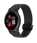 For COROS Pace 3 22mm Magnetic Buckle Braided Watch Band(Black)