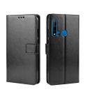 Retro Crazy Horse Texture Horizontal Flip Leather Case for Huawei P20 lite (2019) / Nova 5i, with Holder & Card Slots & Photo Frame(Black)