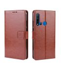 Retro Crazy Horse Texture Horizontal Flip Leather Case for Huawei P20 lite (2019) / Nova 5i, with Holder & Card Slots & Photo Frame(Brown)