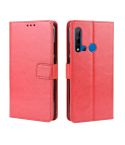 Retro Crazy Horse Texture Horizontal Flip Leather Case for Huawei P20 lite (2019) / Nova 5i, with Holder & Card Slots & Photo Frame(Red)