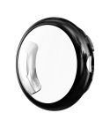 For Google Pixel Watch 3 45mm ENKAY Hat-Prince Full Coverage Electroplated Soft TPU Case with Screen Protection(Black)