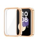 For Honor Band 9 ENKAY Hat-Prince Full Coverage Electroplated Soft TPU Case with Screen Protection(Rose Gold)