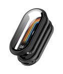 For Xiaomi Smart Band 9 / 9 NFC ENKAY Hat-Prince PC Frame Watch Protective Case with Tempered Film(Black)