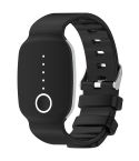 For EmeTerm Fashion Solid Color Silver Buckle Silicone Watch Band(Black)