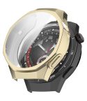 For Huawei Watch GT 5 Pro 46mm Electroplated TPU Full Coverage Watch Protective Case(Light Gold)