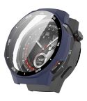 For Huawei Watch GT 5 Pro 46mm Graduated Style Tempered Glass Film Integrated PC Watch Case(Midnight Blue)