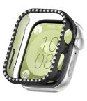 For Huawei Watch Fit3 Diamond Electroplated PC Half Coverage Watch Protective Case(Black)