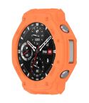 For Amazfit T-Rex3 Armor Hollow TPU Half Coverage Watch Case(Orange)