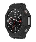 For Amazfit T-Rex3 Armor Hollow TPU Half Coverage Watch Case(Black)