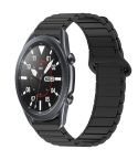 For Samsung Galaxy Watch3 45mm Dual Color Magnetic Buckle Silicone Watch Band(Black)