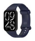 For Xiaomi Smart Band 9 Pro Color Buckle Pure Color Silicone Watch Band(Dark Blue)