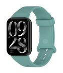 For Xiaomi Smart Band 9 Pro Color Buckle Pure Color Silicone Watch Band(Pine Green)