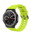 For Amazfit T-Rex 3 Solid Color Needle Buckle Silicone Watch Band(Green)
