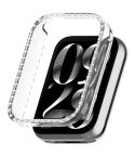 For Xiaomi Smart Band 9 Pro Diamond PC Half Coverage Watch Protective Case(Transparent)