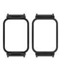 For Xiaomi Smart Band 9 Pro Metal Frame Watch Protective Case(Black)