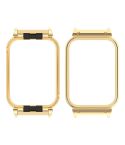For Xiaomi Smart Band 9 Pro Metal Frame Watch Protective Case(Gold)