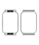 For Xiaomi Smart Band 9 Pro Metal Frame Watch Protective Case(Silver)
