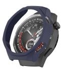 For Huawei Watch GT 5 Pro 46mm Half Coverage PC Hollow Watch Protective Case(Midnight Blue)