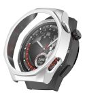 For Huawei Watch GT 5 Pro 46mm Half Coverage PC Hollow Watch Protective Case(Silver)
