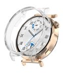 For Huawei Watch GT5 Pro 42MM Half Coverage PC Hollow Watch Protective Case(Transparent)