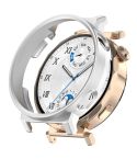 For Huawei Watch GT5 Pro 42MM Half Coverage PC Hollow Watch Protective Case(Silver)