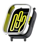 For Redmi Watch 5 Lite Half Coverage PC Hollow Watch Protective Case(Silver)
